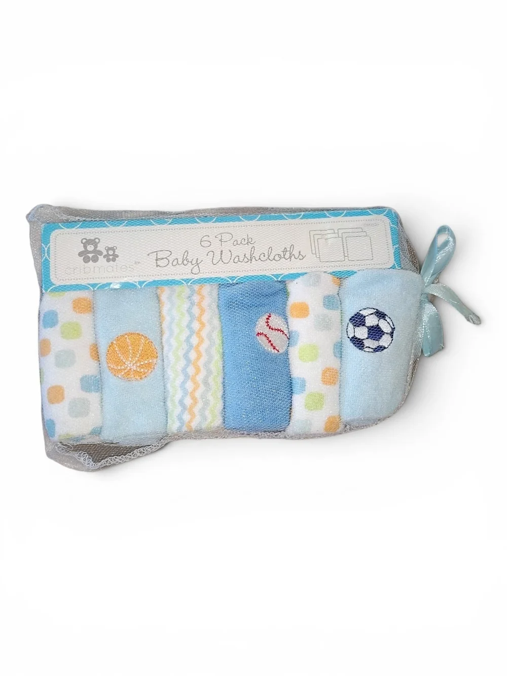 The Peanutshell Baby Girls Footed One-Piece Set, 4-Pack And Washcloths Bundle